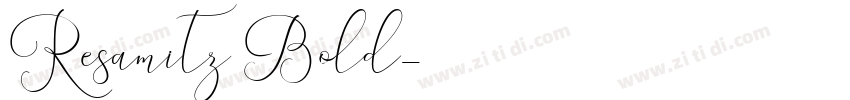 Resamitz Bold字体转换